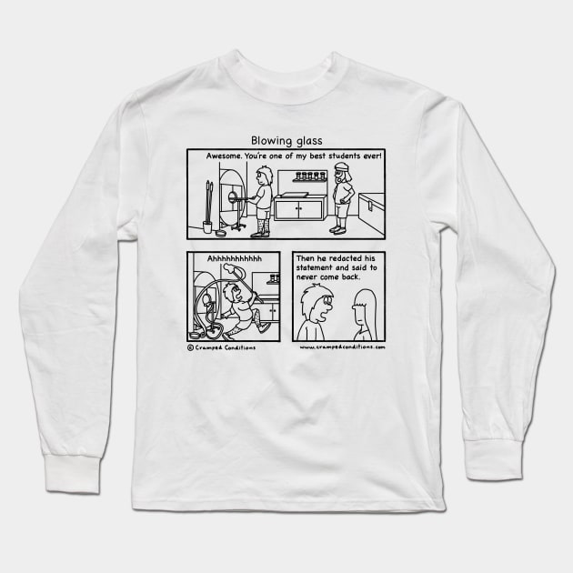 Blowing glass Long Sleeve T-Shirt by crampedconditions